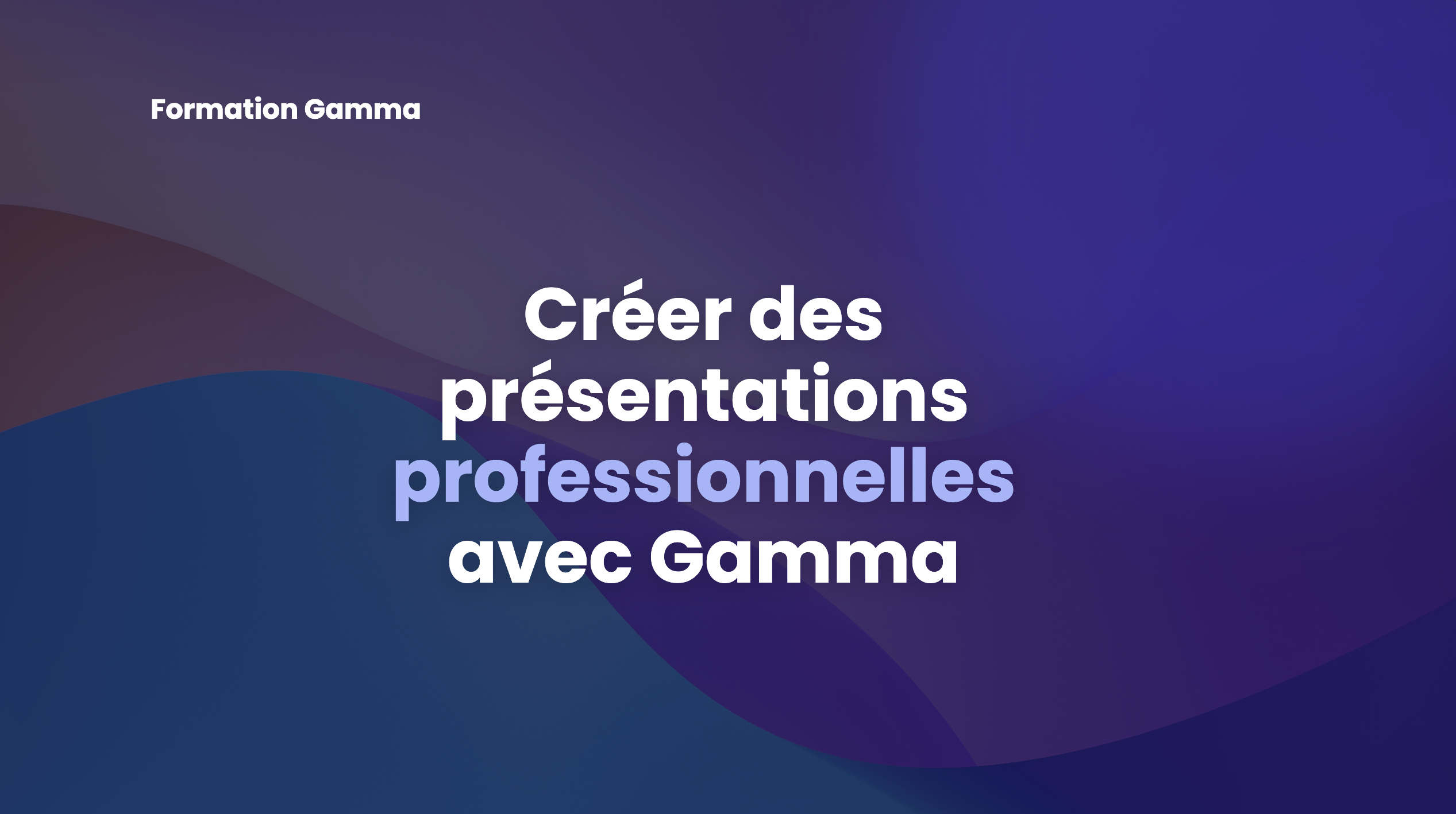 Générez vos présentations professionnelles avec Gamma