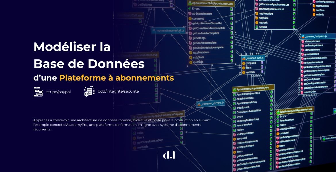 Modéliser la base de données d’une plateforme à abonnements